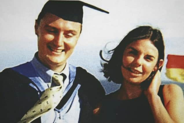 The handout photo of British travellers Peter Falconio and his girlfriend Joanne Lees. T (Photo by Handout/Getty Images)