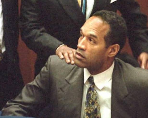 OJ Simpson during his trial (Photo by REED SAXON-/POOL/AFP via Getty Images)