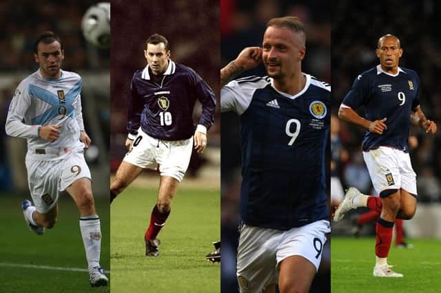 James McFadden, Don Hutchison, Leigh Griffiths and Chris Iwelumo have all produced major moments, both triumphant and tragic, for the Scots over the years (Getty Images)