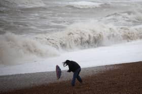 Storm Bram named as weather warnings in place for UK and Ireland, what's the long range forecast? (Photo taken in Brighton, East Sussex, by Henry Nicholls / AFP via Getty Images)