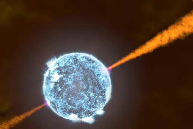 Nasa image of a gamma ray burst