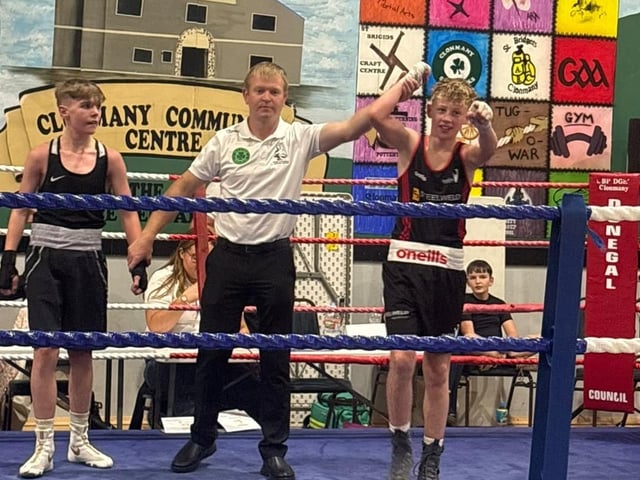 Barney Hutton celebrating after his victory. Credit: Supplied