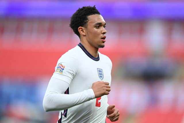Gareth Southgate has announced his final 26 man England squad for the Euros which includes Trent Alexander-Arnold among four recognised right-backs. (Pic: Getty Images)