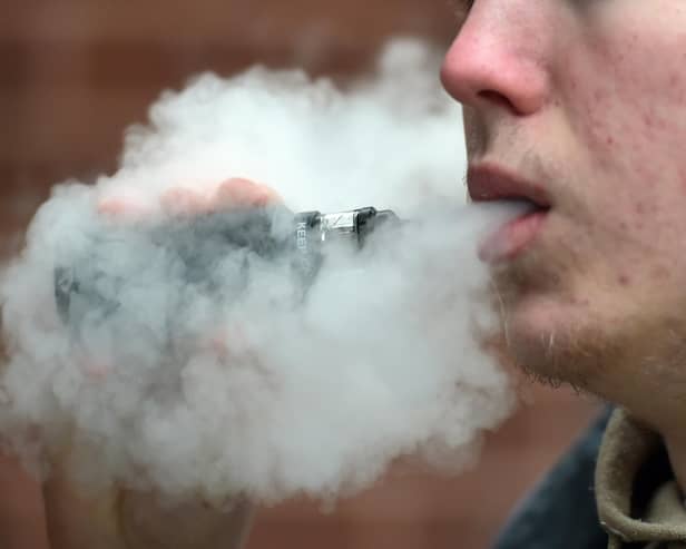 Vaping is increasingly popular among young people. (Credit: Nick Ansell/PA Wire)