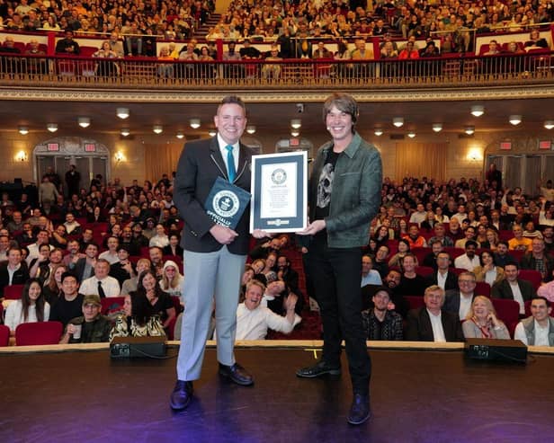 Professor Brian Cox’s international tour reaches new heights as it concludes with North American leg and sets a new Guinness World Records title.