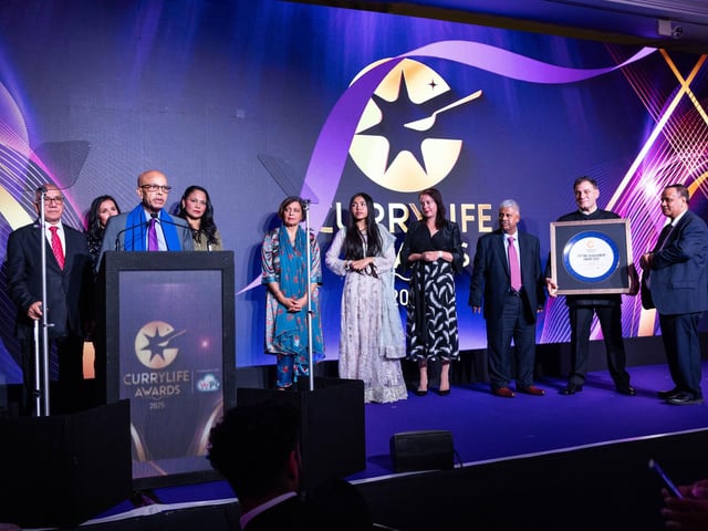 Lifetime Achievement winner Amin Ali speaking