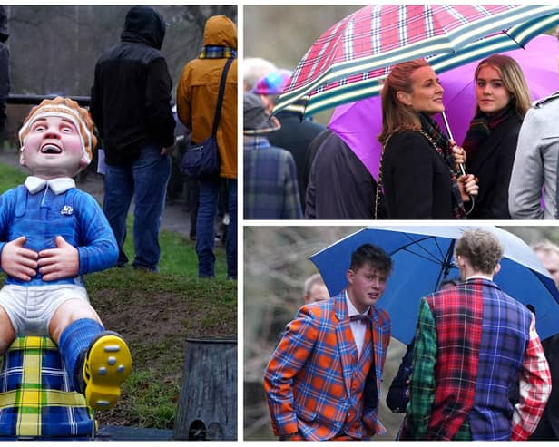 Mourners from the world of rugby union and beyond gathered for a memorial service for former Scotland international and charity fundraiser Doddie Weir.