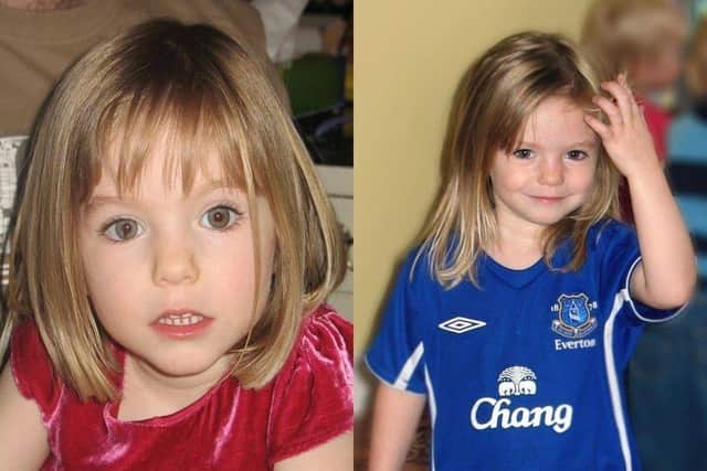 Madeleine was three years old when she went missing on May 3 2007 while on holiday in Portugal.