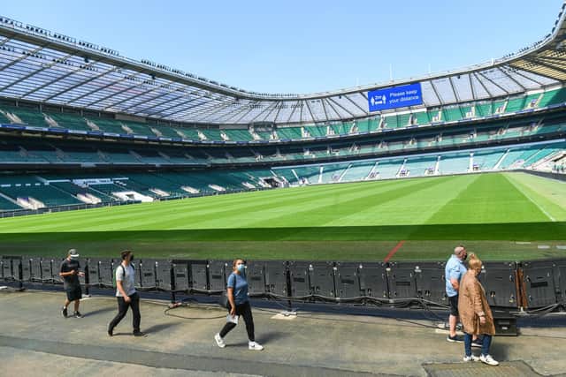 Thousands of people descended on Twickenham Rugby Stadium on Monday (31 May) (Photo: PA)