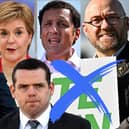 The leaders of Holyrood's five largest parties: Willie Rennie, Nicola Sturgeon, Douglas Ross, Anas Sarwar, Patrick Harvie (and co-leader Lorna Slater) (Credit: Mark Hall)