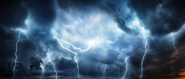 A yellow thunderstorm weather warning is in place across parts of the UK this week (Photo: Shutterstock)