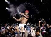 DaBaby performs on stage during the Rolling Loud festival in Miami on 25 July, the concert at which he made the offensive comments (Photo: Rich Fury/Getty Images)