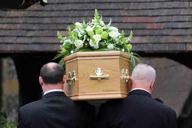 The limit on the number of mourners who can attend funerals is to be lifted in England (PA).
