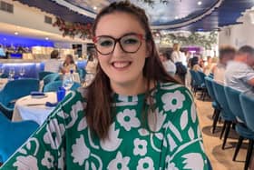 A woman blamed her swollen neck on her grieving over her dead pet guinea pig - until it swelled so badly she couldn't move her head and discovered it was cancer.