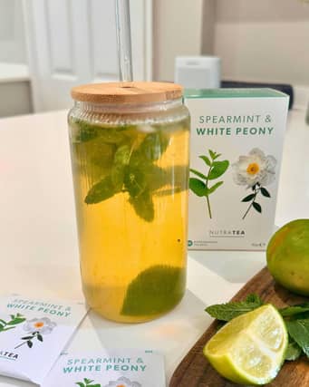 NutraTea's Spearmint and White Peony Mojito Mocktail