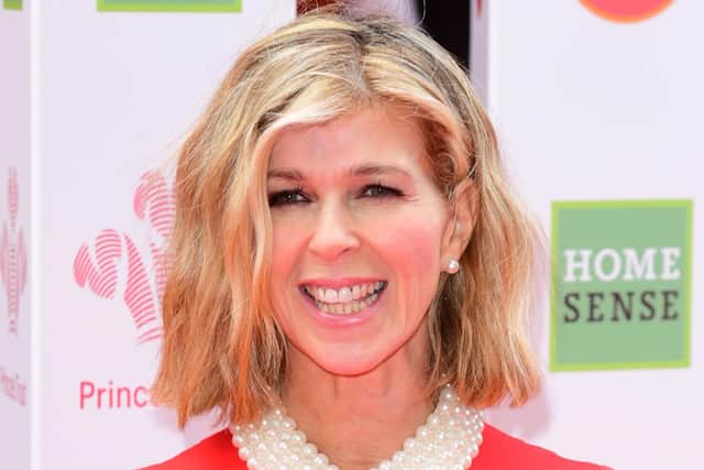 Kate Garraway said she was frightened that her husband might be "giving up" at one point as mouthed the word "pain".
