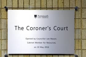 The coroner's court - in Guildhall Square, Portsmouth, Hampshire