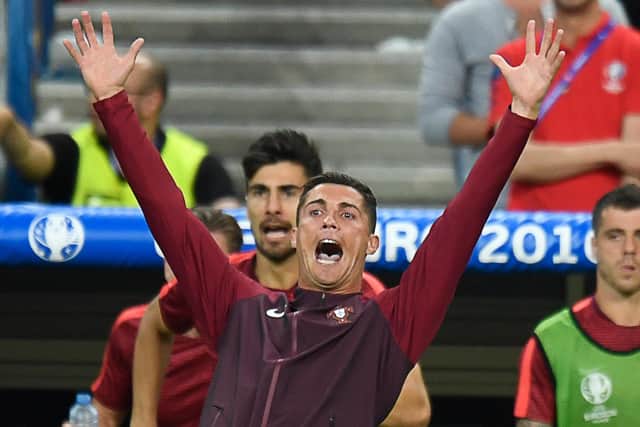 Cristiano Ronaldo celebrates a Portugal goal at Euro 2016. (Pic: Getty Images)