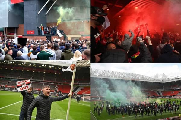 Manchester United fans were protesting against club owners the Glazer family (Getty Images/PA)