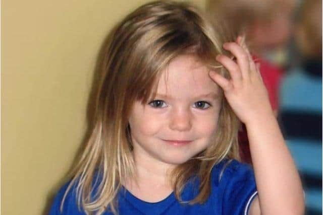 Madeleine McCann, who went missing on May 3, 2007 in Portugal
