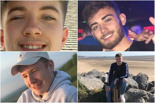 Jordan Rawlings, Corey Owen, Ryan Nelson and Matthew Parke died in the crash in August 2020