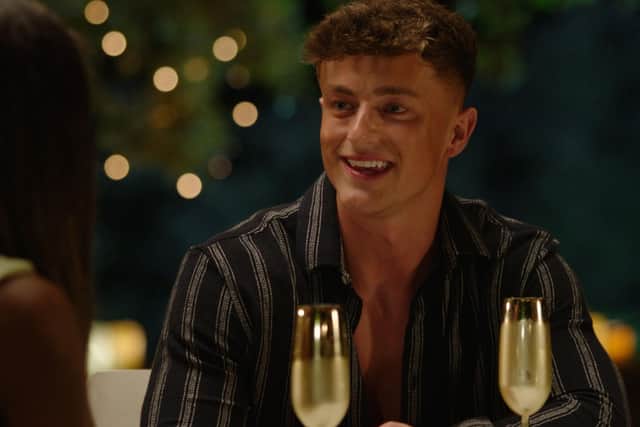 Liam was recently voted to go on two dates with newcomers Afia and Ekin-Su by the public. Photo: ITV / Love Island.