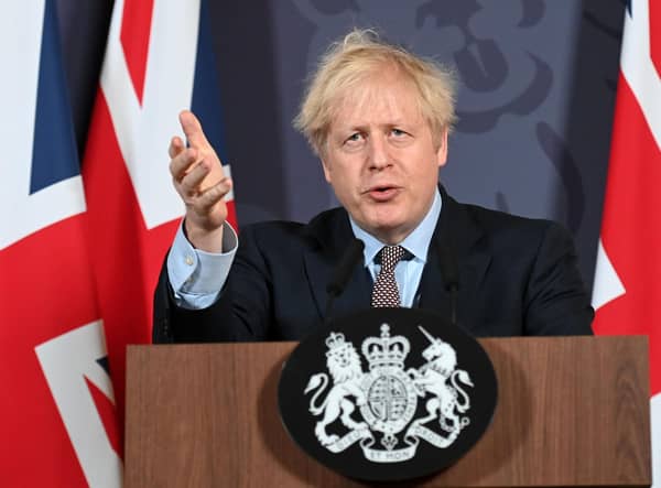 Mr Johnson said: “This week is the final step in a long journey". (Photo by PAUL GROVER/POOL/AFP via Getty Images)