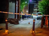 A police cordon at Fountain Lane in Boston, on the evening Lilia Valutyte was fatally stabbed.