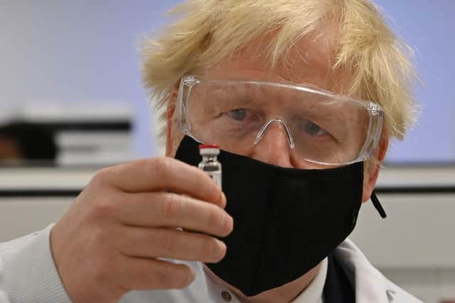 Prime Minister Boris Johnson has said that people should continue to come forward to receive their vaccines (Photo: PAUL ELLIS/POOL/AFP via Getty Images)