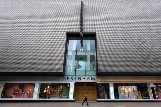 Debenhams department store (pictured on London's Oxford Street) has been a staple on the British high street for centuries. (Justin Setterfield/Getty)