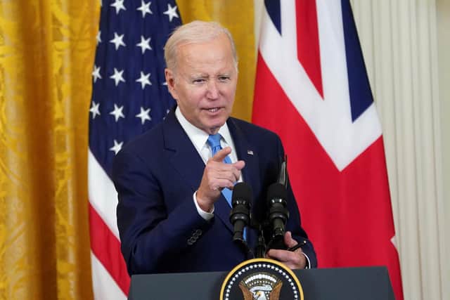 US President Joe Biden. Picture: Kevin Lamarque/PA Wire