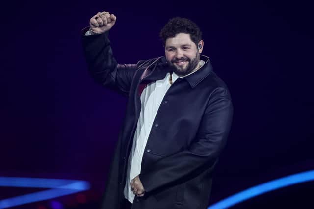 James Newman appears on stage during the second semi-final of the 65th edition of the Eurovision Song Contest 2021 (Getty Images)