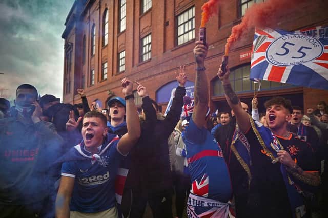 Police Scotland called on the crowds to disperse and “take personal responsibility” (Photo: Getty Images)