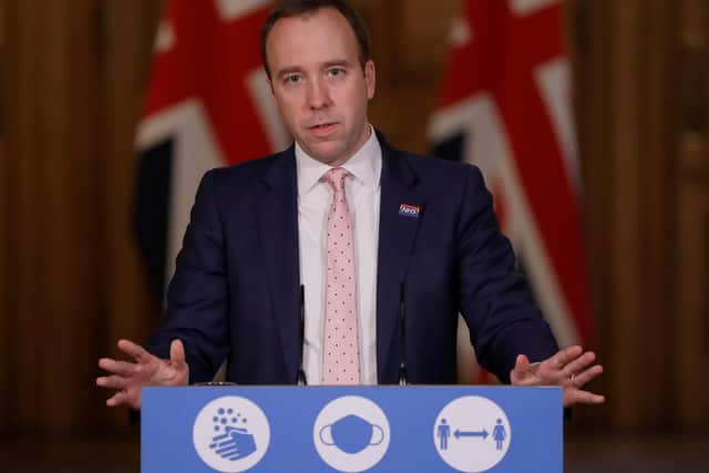 The Health Secretary will deliver a coronavirus update in the House of Commons on Thursday (Photo by Kirsty Wigglesworth - WPA Pool/Getty Images)