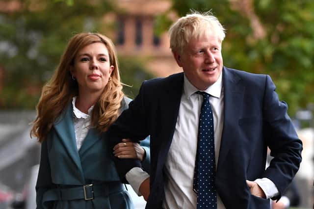 Carrie Symonds and fiance Boris Johnson (Jeff Mitchell/Getty Images)