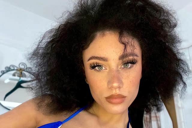 Hannah Connaughton, 21, said she's always been insecure about her curly locks