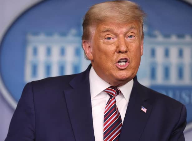 Donald Trump was issued a ban from a number of social media platforms earlier this year (Photo: Chip Somodevilla/Getty Images)