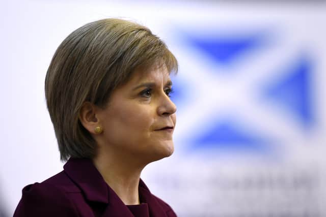 The spike in Covid cases in Scotland may be ‘past its peak’, Nicola Sturgeon has said (WPA Pool/Getty Images).