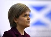 The spike in Covid cases in Scotland may be ‘past its peak’, Nicola Sturgeon has said (WPA Pool/Getty Images).
