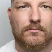 Tom Brown, 34, was arrested after he was snared online by two undercover police officers and is described as high risk to children

