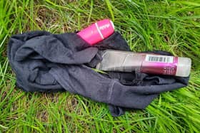 A grieving mum found a sex toy, knickers and lube dumped near to her son’s grave in a Doncaster cemetery.