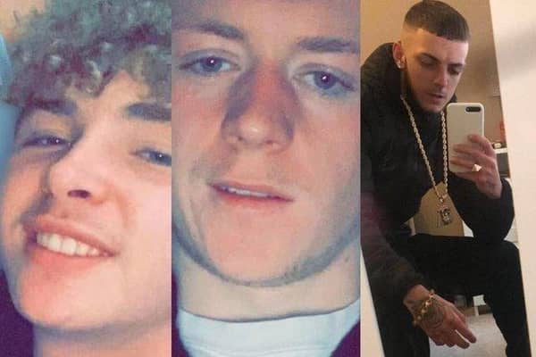 Friends Martin Ward, Mason Hall and Ryan Geddes all died in a crash in Rotherham, on 24 October. 