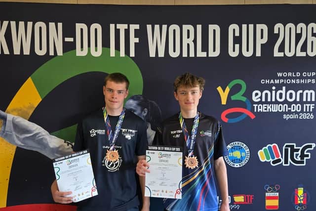 Joel and Juhana with bronze medals. Credit: Supplied