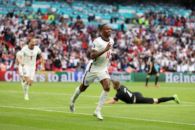 Raheem Sterling. (Photo by Catherine Ivill/Getty Images)