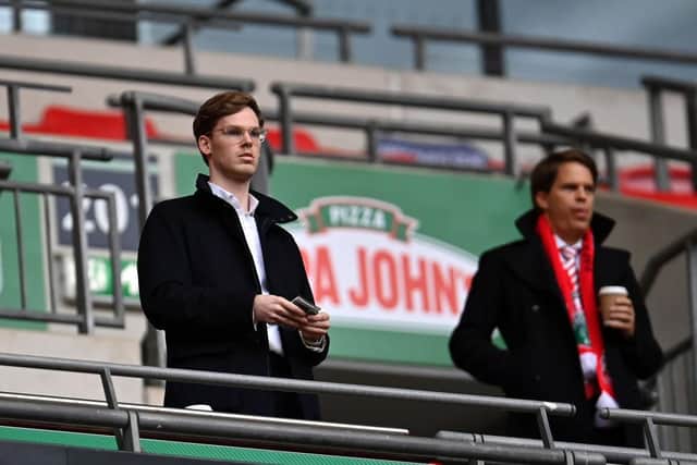 Kyril Louis-Dreyfus, chairman of Sunderland, looks on as the club won the Papa John's Trophy at Wembley.