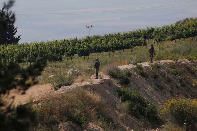 Israeli soldiers deploy in the northern Kibbutz of Misgav Am, near the border with Lebanon (Getty Images)
