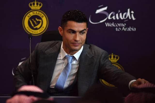 An ex-girlfriend of Portuguese forward Cristiano Ronaldo has swiped at his partner Georgina (Photo by AFP) (Photo by -/AFP via Getty Images)
