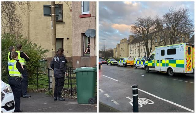 Two rushed to hospital and another two charged after dog attack in 
Craigentinny Road, Edinburgh