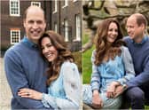 Kate and William posed for pictures earlier this week at their residence, Kensington Palace (Picture: Chris Floyd/Camera Press)