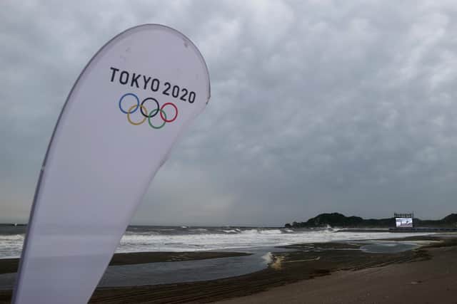 Tokyo 2020 Olympic Games at Tsurigasaki Surfing Beach on July 26, 2021 (Photo by Ryan Pierse/Getty Images)